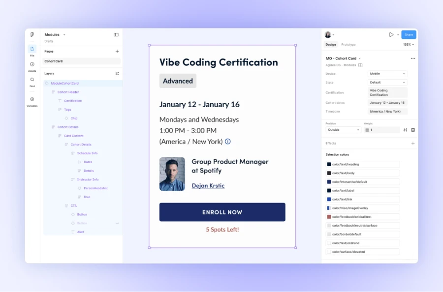 Design system screenshot
