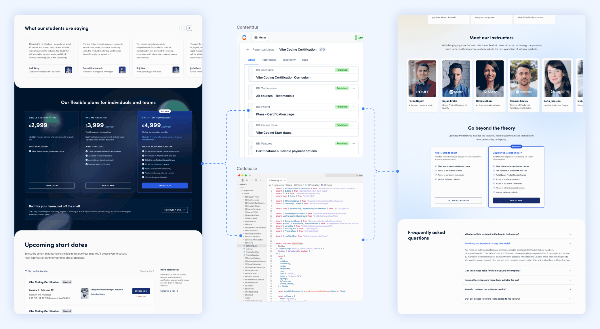 What we built — layers of the design system